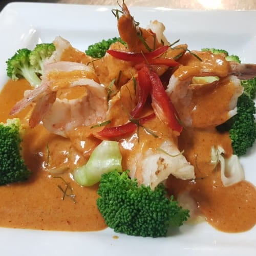 Chu Chee Jumbo Shrimp.