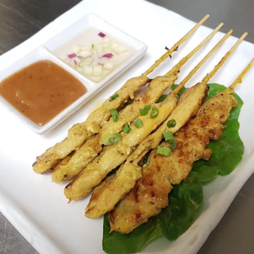 5 Pieces Chicken Satay.