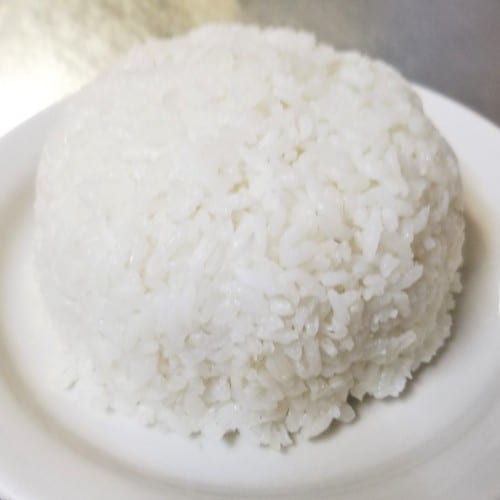 Steamed White Rice.