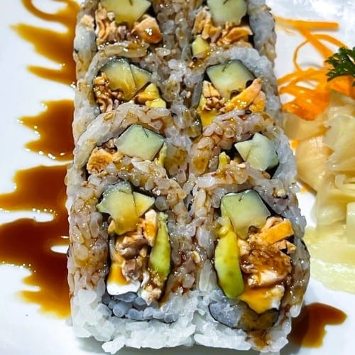 Salmon Teriyaki Roll (Cooked).
