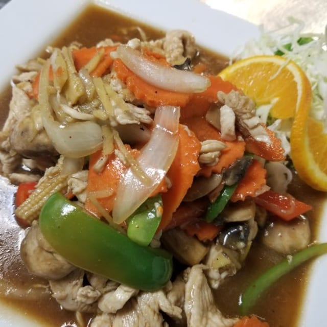 Stir Fry Fresh Ginger.