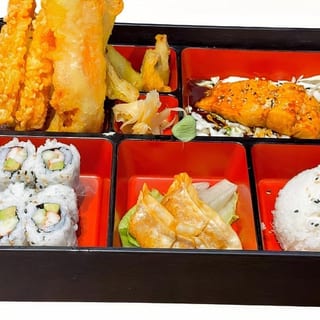 Teriyaki, Shrimp and Vegetable Tempura