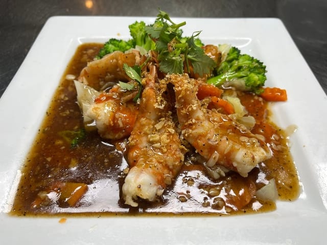 Garlic Jumbo Shrimp.