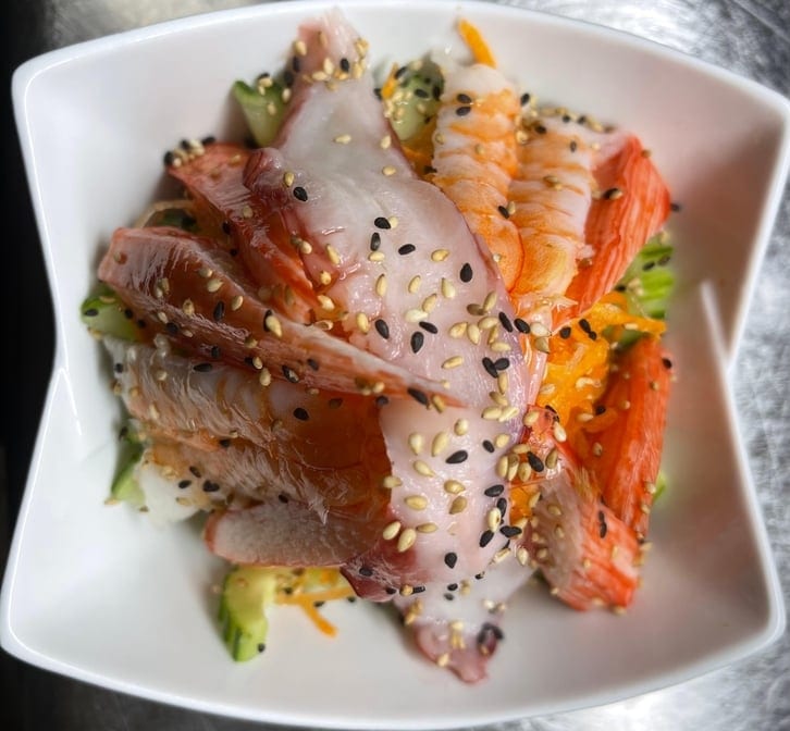 Seafood Sunomono.